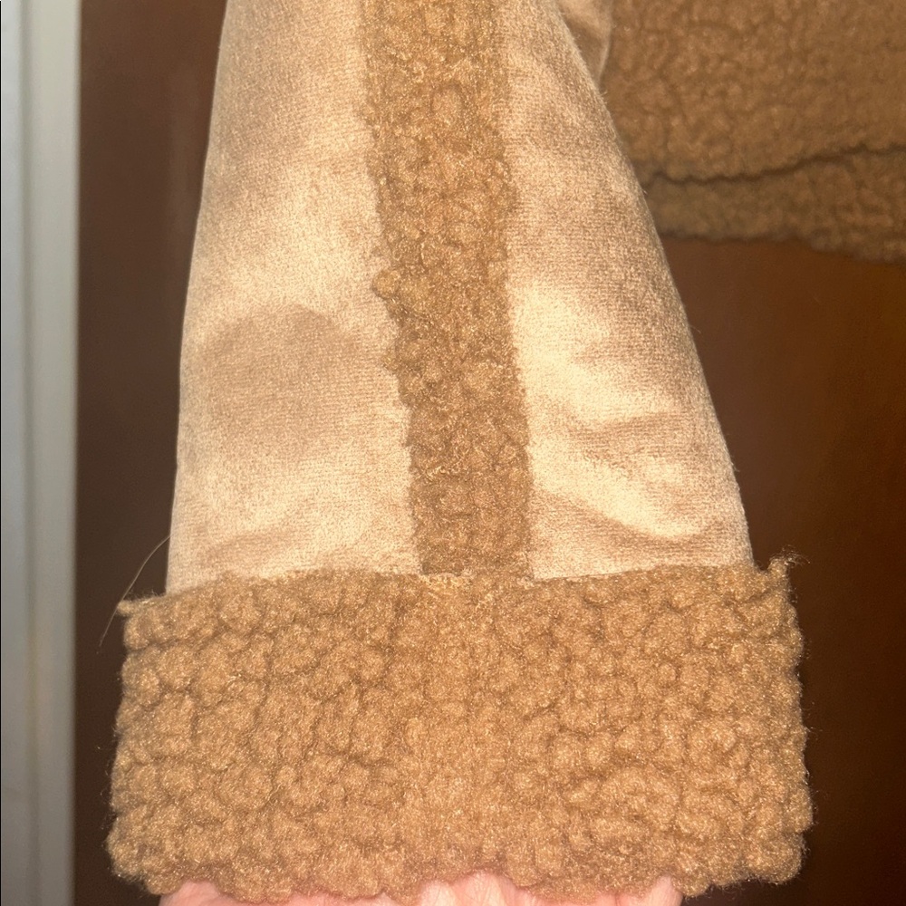 NWT Wild Fable Tan Sherpa-Lined Jacket - Picture 3 of 4